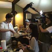 Cooking by GEN member to MIE pref guests、 shooting by NHK world